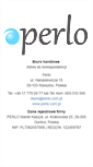 Mobile Screenshot of perlo.com.pl